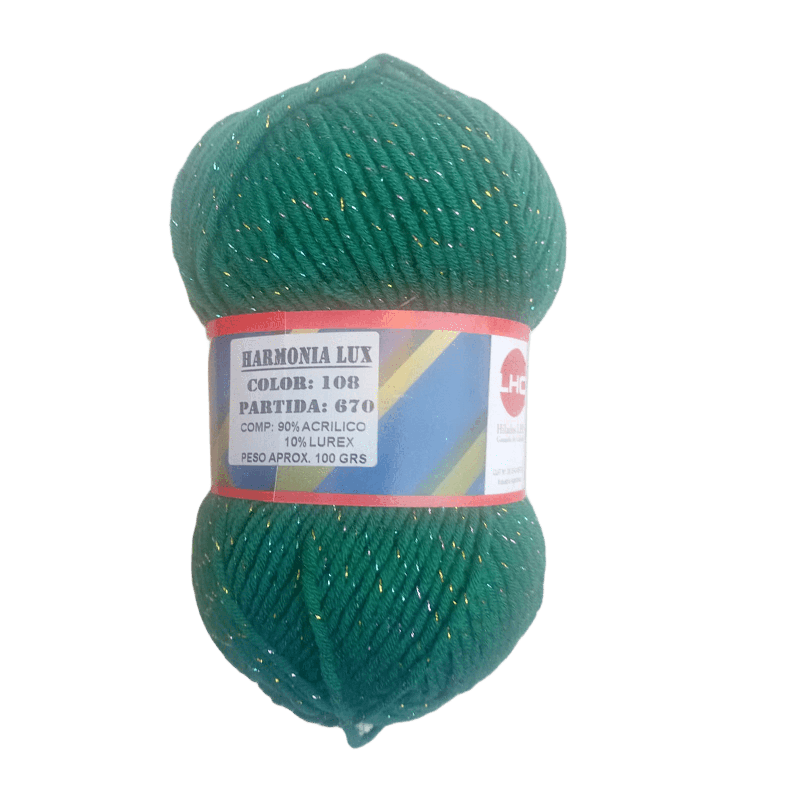 Acrilico antipilling con Lurex, ovillo x 100g