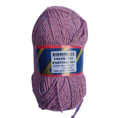 Acrilico antipilling con Lurex, ovillo x 100g